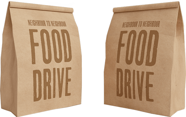 food drive paper bags images